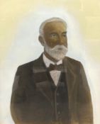 A 19th Century framed and glazed oil on board, portrait of a gentleman, unsigned. H.63 W.52cm