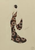 Erté (1892-1990), an original Art Deco serigraph print on paper with Atelier Paris stamp. Framed and