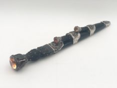 A rare and unusual Scottish dirk ceremonial knife and scabbard with carving knife and fork and