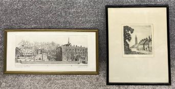 Joseph Winkelman (b.1941), a signed and dated etching titled 'St Anthony's College, Oxford' 1993