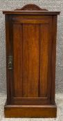 A 19th century walnut pot cupboard. H.79 W.36 D.32cm