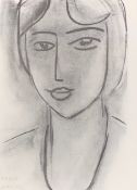 A framed and glazed reproduction Matisse print; Paula. H.55 W.45cm