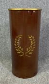 A gold painted Toleware umbrella stand. H.57cm