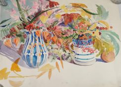 Elizabeth Jane Lloyd (1928-1995) Chelsea School of Art, a watercolour on paper; unframed, a still