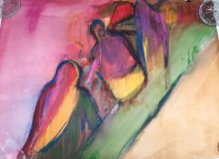 Jeff Hoare (1923-2019) Chelsea School of Art, a watercolour study from a visit to Bangladesh
