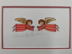 Tomie de Paola (1934-2020), watercolour and tempera on paper; from the artist's book of christmas