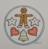Tomie de Paola (1934-2020), watercolour and ink on paper; The Gingerbread Man, signed. H.30 W.23cm.