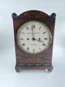 A Regency Grimalde and Johnson eight day bracket clock, signed to the face and engraved on the