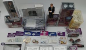 An extensive collection of doll's house furniture and household items.