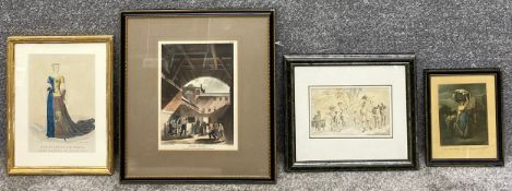 A 19th century hand coloured etching with aquatint by Thomas Rowlandson (1756-1827), Augustus