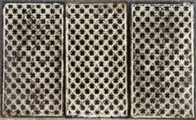 Three 19th century cast iron grates. H.63 W.45cm (each)