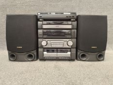 An Aiwa CX ZR-550 Hi-Fi System with a PX-E855 turntable and a CD and cassette player, to include two