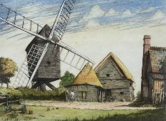 James Lewis Stant (1905-1964), a signed hand coloured artist's proof etching, indistinctly titled,