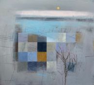 Fiona Millais (b.1960), acrylic on canvas; Heathland Fragment, signed. Framed. H.56 W.61cm.