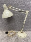 A vintage articulated AnglePoise style lamp by One Thousand and One Lamps. H.61cm