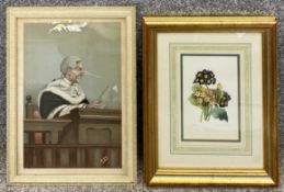 Two framed and glazed prints; one titled 'Tommy' and signed Spy in plate, the other a signed limited