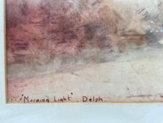David Ralston (b.1964), a signed and dated pastel drawing on paper titled ''Morning Light', Delph'