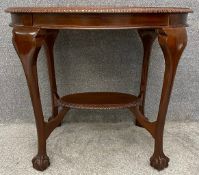 An early 20th century mahogany Georgian style centre or occasional table. H.74 W.86 D.64cm