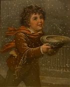 After Robert Antoine Muller (1821-1883), A signed hand finished print on paper of a boy playing in