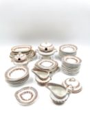 A John Meir & Son Myrtle Wreath 19th century child's miniature part dinner service comprising of two