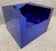 A polished stainless steel 'Reflect' chair by Duffy of London. (£9,800 retail price). H.60 W.80 D.