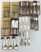 A Cooper Bros. & Sons Sheffield silver plated part cutlery set to include, fifty-four forks,
