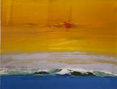 Donald Hamilton Fraser (1929-2009), a signed and limited edition screenprint titled 'Sea and