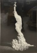 A large format black and white photographic print of a flamenco dancer. Framed and glazed. H.118 W.