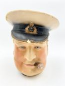 A large mid-century Winston Churchill Toby Jug with marks to the base. H.25cm.