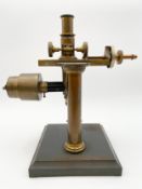 An PH & F. Pellin, Paris, early 20th century microscope with an Ernst Leitzwetzlar lens. With