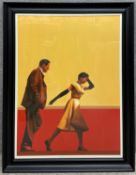 Stuart McAlpine Miller (b.1964), a signed and dated oil on canvas, Film Noir style couple. Signed