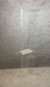 A mid-century lucite artist's easel. H.200cm