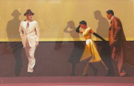 Stuart McAlpine Miller (b.1964) a large signed and dated Film Noir style oil on canvas depicting