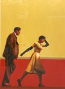 Stuart McAlpine Miller (b.1964), a signed and dated oil on canvas, Film Noir style couple. Signed