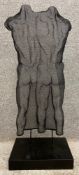David Begbie (b.1956), a large shaped mesh figural sculpture of two male nudes on a museum style