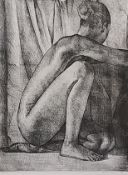 Mark Clark (b.1959), two signed and dated limited edition etching on paper of female nudes.