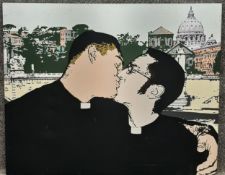 Julian Pedraza (b.1982), a signed and dated contemporary acrylic on canvas titled 'Opus Gay' 2010,