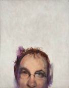 James Donovan (b.1974), a signed and dated oil on board titled 'Peep' 2002, in a painted tray