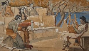 After Lawrence Alma-Tadema (1836-1912), a large late 19th/early 20th century painting with