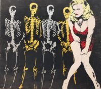 Julian Pedraza (b.1982), a signed and dated contemporary oil on canvas titled 'La Diva Y La