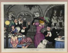 Mychael Barratt (b.1961), a signed and limited edition hand coloured etching with aquatint titled '