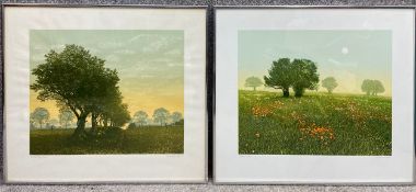 Kenneth Leech (1915-1990), two signed lithograph landscapes in colours on paper titled 'Bridle