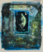 Edori Fertig, a signed artist's proof etching with colours titled 'Goddess'. Framed and glazed. H.84