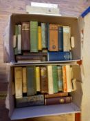 A collection of vintage books on cookery and housekeeping.