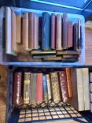 A collection of miscellaneous vintage books.