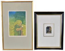 Two limited edition etchings, both signed and numbered and framed and glazed. H.55 W.75cm (largest)