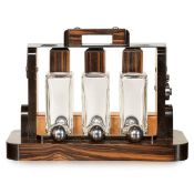 AN ART DECO PERIOD CHROME & COROMANDEL TANTALUS c.1920