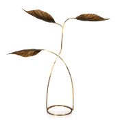 TOMMASO BARBI: AN ITALIAN THREE LEAF FLOOR LAMP c.1970