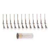 A SET OF TWELVE NOVELTY SHOTGUN SHAPED SOLID SILVER BUTT MARKERS, PUSHKIN ANTIQUES c.2022