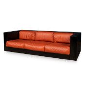 LELLA AND MASSIMO VIGNELLI FOR POLTRONOVA: A THREE-SEATER SARATOGA SOFA, 20TH CENTURY